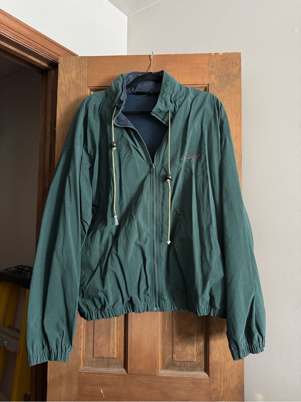 Vintage Green Greg Norman Zip Up Windbreaker